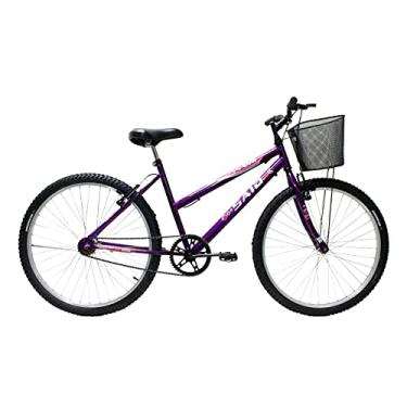 Imagem de Bicicleta Aro 26 Feminina Mono Saidx Sem Marcha Com Cesta (Violeta)