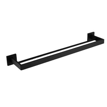 Imagem de Ferragens para banheiro preto 304 toalheiro em aço inox porta papel higiênico porta sabonete líquido barra toalheiro acessórios toalheiro,toalha mb 2 barras