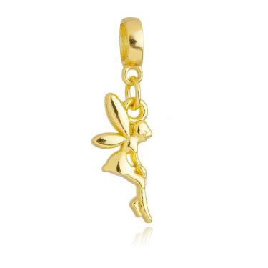 Imagem de Pingente Berloque Fada Sininho Pandora Banhado a Ouro 18k