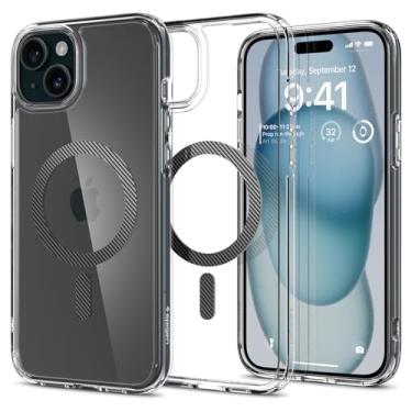 Imagem de Capa Spigen para iPhone 15, iPhone 14 e iPhone 13, Ultra Hybrid MagFit projetada para Apple iPhone 15/14/13 - Fibra de carbono