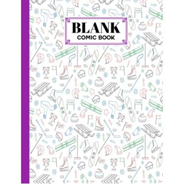 Imagem de Blank Comic Book: Blank Comic Book Curling Cover, Draw Your Own Comics - 120 Pages of Fun and Unique Templates - A Large 8.5" x 11" Notebook by Valerie Fitzgerald