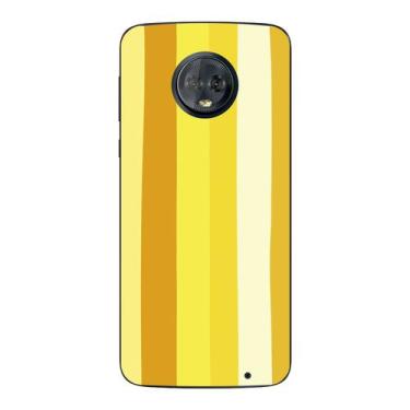 Imagem de Capa Case Capinha Samsung Galaxy Moto G6 Plus Arco Iris Amarelo - Show