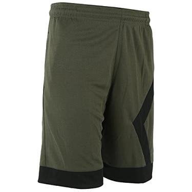 Imagem de Shorts de ginástica, shorts de corrida de bolso de couro leve com design de cordão para corrida para homens(XXXXL)