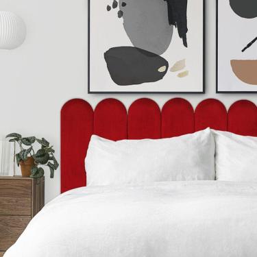 Imagem de KIT 6 Placas Cabeceira Nuvem Estofada Para Cama Box - Módulo 20cm x 60cm