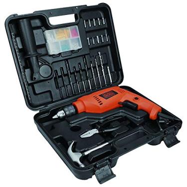 Imagem de BLACK+DECKER Furadeira de Impacto de 1/2 Pol. (13mm) 550W 2.800 RPM com 82 Acessórios e Maleta 127V HD555K