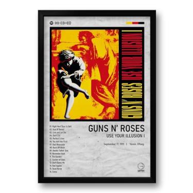 Imagem de Quadro Álbum Spotify Use Your Illusion vol 1 - Guns N' Roses - 40x60cm