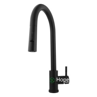 Imagem de TORNEIRA MISTURADOR MONOCOMANDO 2280 QUENTE E FRIA PARA PIA OU CUBA DE COZINHA, CHURRASQUEIRA E ÁREA EXTERNA EM METAL PRETO FOSCO BLACK MATTE