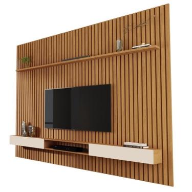 Imagem de Painel Para Tv Até 85 Polegadas Ripado Verdadeiro Versátil 2.