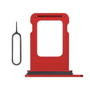 Imagem de Risidamoy Para iPhone 14 Plus Red SIM Slot Substituição de SIM Único Versão para iPhone 14 Suporte de Bandeja de Cartão Adaptador com Anel de Borracha Impermeável Ejetor SIM A2632 A2885 A2886 A2887
