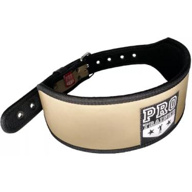 Imagem de Cinturão Ilhós Academia Treino Musculação Proteção Lombar Strong com um pino (Dourado)