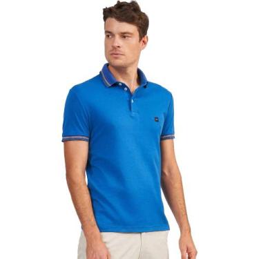Imagem de Camisa Polo Acostamento Stripes Ou24 Azul Bic Masculino