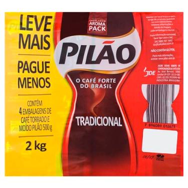 Imagem de PACK - Café Torrado e Moído a Vácuo Tradicional Pilão 500g - 4 unidades de 500g