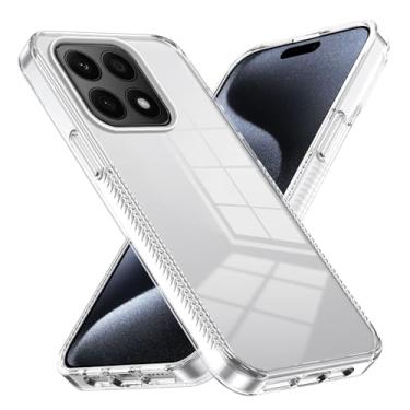 Imagem de Caso de capa de telefone de proteção Capa cristalina compatível com Huawei Honor X8B, PC de acrílico rígido, compatível com capa traseira protetora ultrafina Huawei Honor X8B, capa com absorção de cho
