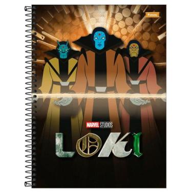 Imagem de Caderno Universitário Loki Marvel 1X1 80 Fls C.D. Foroni - Loki