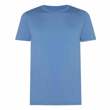 Imagem de Camiseta Dudalina Essentials Azul Médio-Masculino