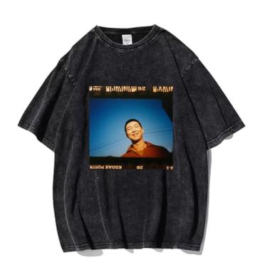 Imagem de Camiseta K-pop Rm lançada com álbum, camiseta vintage estampada lavada com desenho urbano lavado camisetas vintage unissex para fãs, 8, G