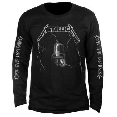 Imagem de Camiseta Manga Longa Metallica Ride The Lightning - Stamp