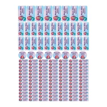 Imagem de Adesivo Etiqueta Escolar Personalizado Vinil Sereia 129UN