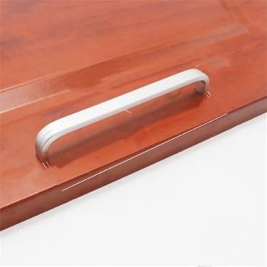 Imagem de Puxadores de alumínio para porta de cozinha, melhoramento da casa, maçaneta reta, puxadores de gaveta, 128mm sólido