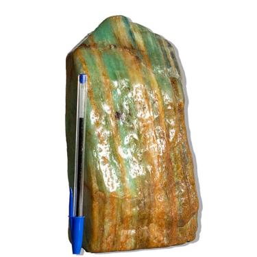 Imagem de 01 Aventurina Verde Pé Bico e Corpo Polido 2Kg 19cm Tipo B