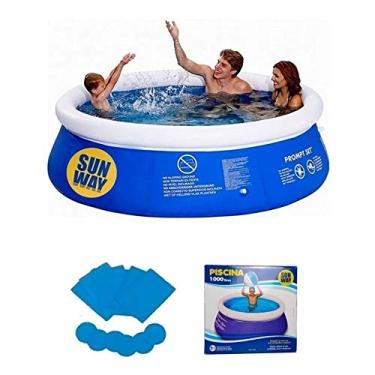 Imagem de Piscina Inflável Com Borda 1000 Litros Elp01001 Sunway