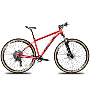 Imagem de Bicicleta Aluminio Aro 29 Absolute Nero V 1x12 Velocidades Kit Relação/Transmissão Absolute Completa Pedivea Single 1v Catraca Cassete 11/50D Freio Hidraulico Garfo de Suspensão 80mm,21,Vermelho