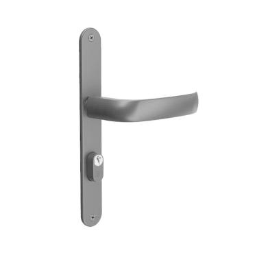 Imagem de Fechadura 3F Porta Aluminio Estreita Preto Espelho 522/116