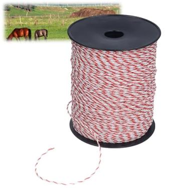 Imagem de Cerca Elétrica Fio Poli, 500m Cerca Elétrica Fio de Corda de Energia Acessórios de Cerca Elétrica para Fazenda Rancho Cavalos Gado Ovelhas Cães