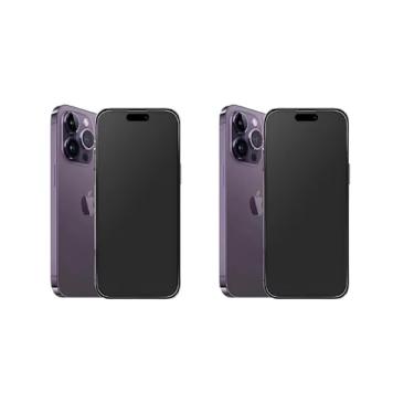 Imagem de Kit 02x Película Ceramica Privativa Fosca Matte compatível Iphone 15 Plus