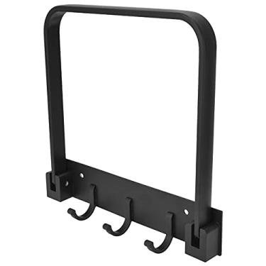 Imagem de Prateleira de Parede Telescópica Multifuncional para Banheiro, Gancho, Toalheiro, Suporte de Lavagem para Banheiro, Cozinha, Preto