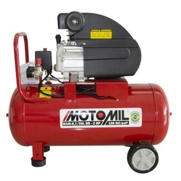 Imagem de Compressor De Ar Motomil 2 Hp Monofásico - Mam 8,7/50L