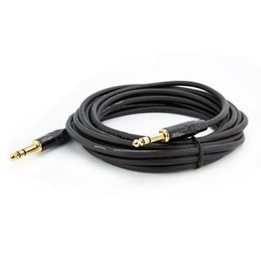 Imagem de Cabo P10 para P10 Estereo Profissional - Preto 2 Metros - CIRILO CABOS