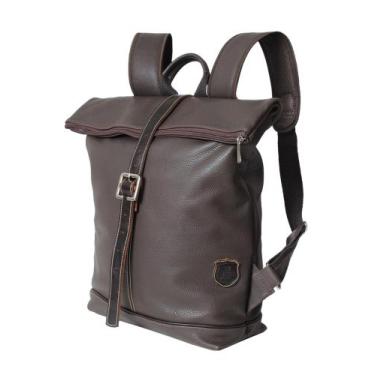 Imagem de Mochila Notebook em Couro JFE Couro 2218 Marrom