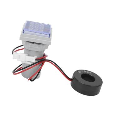 Imagem de Medidor de Corrente de Tensão, Testador de Frequência Com Display LED 60, 500 V AC 0, 100A 20, 75 Hz, Tamanho Pequeno para Fácil Transporte (Branco)