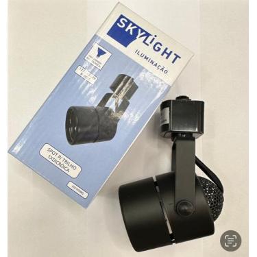 Imagem de Spot eletrificado para trilho rasgo lateral bocal GU10 1 MR16 Preto - 