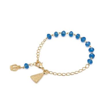 Imagem de Pulseira Nossa Senhora Aparecida Cristal 6mm - Aramon