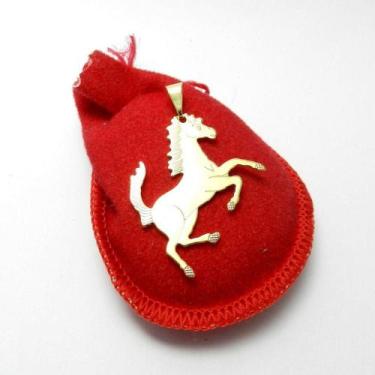 Imagem de Pingente Cavalo 40mm Folheado Ouro Pi226 - Wnbijouterias