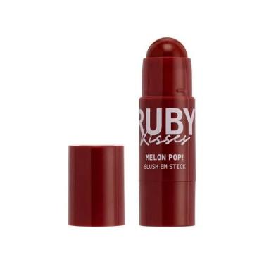 Imagem de Blush em stick melon pop marrom ruby kisses mbs03b