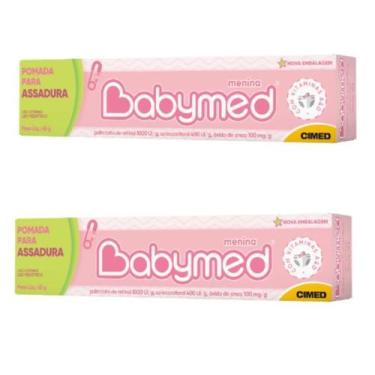 Imagem de Kit 02 Babymed Rosa Pomada Para Assadura 45g - Cimed