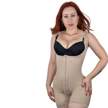 Imagem de Macação Modelador Sem Bojo Alta Compressão Bumbum Levantado - Fanático