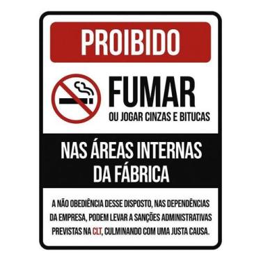 Imagem de Placa Proibido Gumar Áreas Internas Fábricas 36X46 - Sinalizo