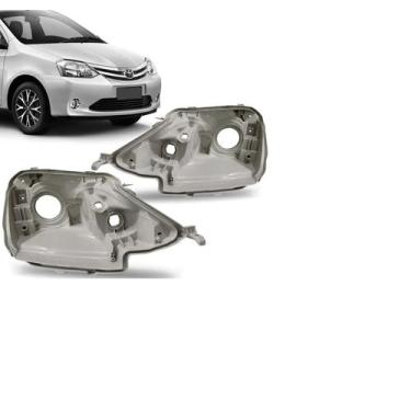 Imagem de Carcaça De Farol Etios 2013 2014 2015 2016 - Toyota, Esquerdo