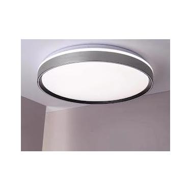 Imagem de Plafon LED Moderno 40cm (36W) e 50cm (48W) | 3 Cores (3000K-6000K) | Redondo ou Quadrado (40cm Redondo Cinza)