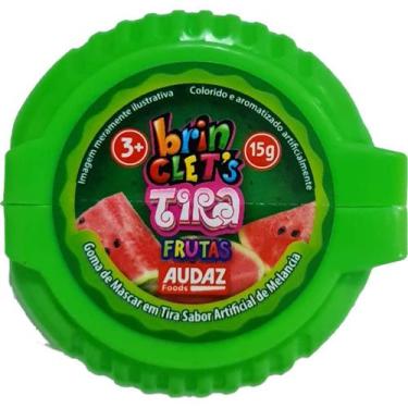 Imagem de Goma de Mascar Tira Frutas Brinclets - Audaz Foods, Sabor melancia