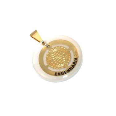Imagem de Pingente Engenharia Engenheiro Folheado Ouro 18k - Milena Folheados