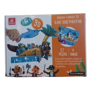Imagem de Quebra-cabeça3d Ilha Dos Piratas 2662 Brincadeira De Criança