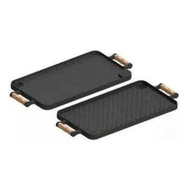 Imagem de Bifeteira Chapa Dupla Face Em Ferro Fundido 23x28 Cm - UDBRAS