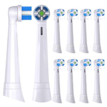 Imagem de Compatível com cabeças de escova de dentes elétrica Oral-B iO 3/4/5/6/7/8/9/10 Series Ultimate Clean, para escova de dentes elétrica Oral-B iO, pacote com 10 (branco)