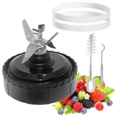 Imagem de Peças de reposição para liquidificador Ninja QB3001SS para liquidificador pessoal compacto Ninja QB3001SS, lâmina de liquidificador de 5 aletas para liquidificador Ninja QB3000 QB3004 QB3005, lâmina