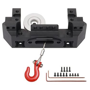 Imagem de Rchobbytop Aluminum Front Bumper Servo Mount and 25T Steering Gear Servo Winch Wheel Drum for Traxxas TRX-4 1/10 RC Crawler Truck Hop Up Parts